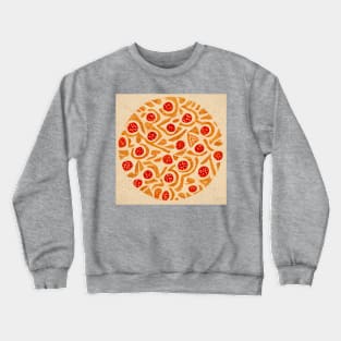 Geometric pepperoni pizza Crewneck Sweatshirt